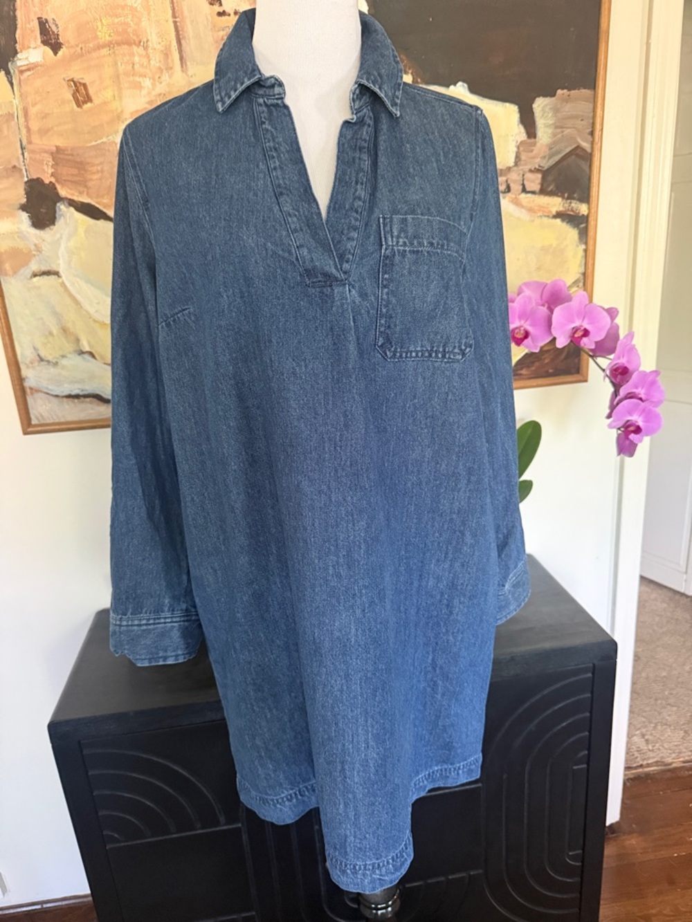 Time and Tru Blue Denim Mini Dress